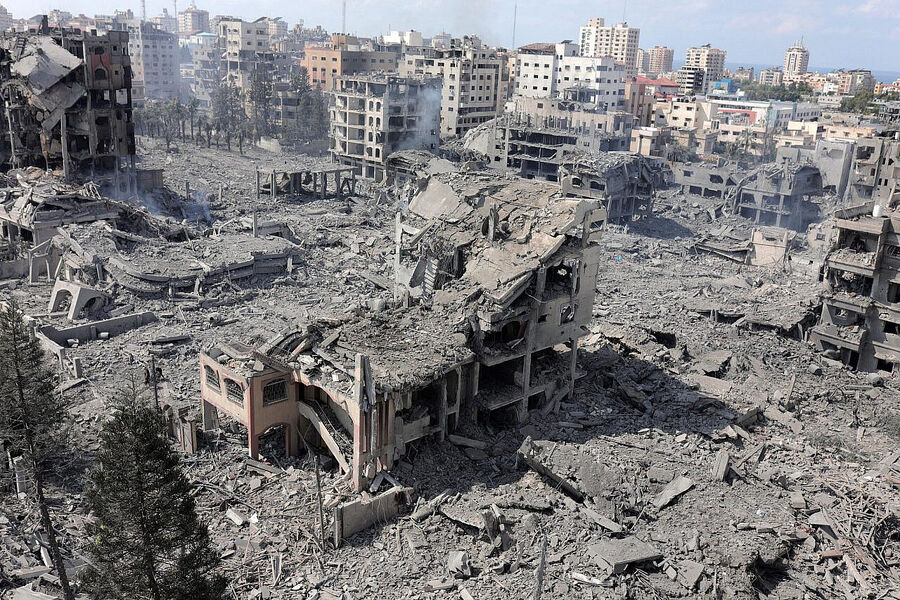 Click to enlarge gaza destruction genocide