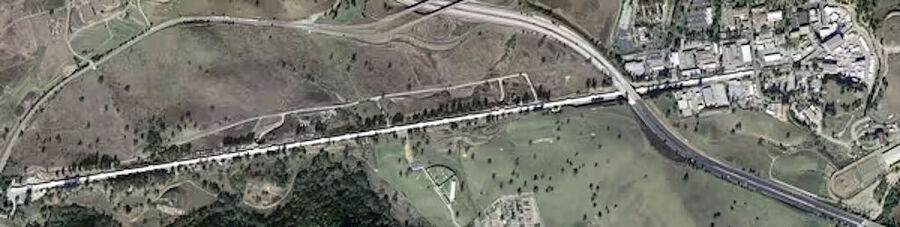 Click to enlarge stanford linear accelerator aerial shot