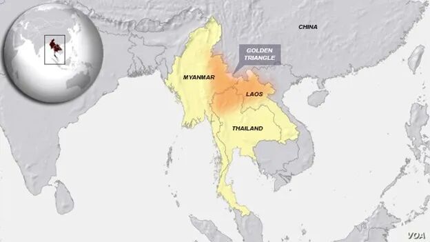 Myanmar, Laos and Thailand