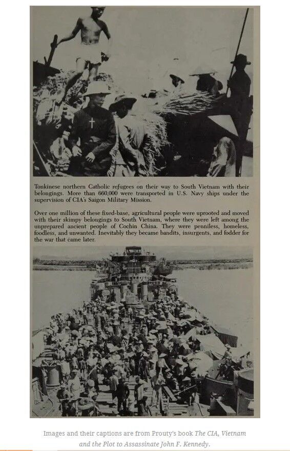 Images and their captions are from Prouty’s book The CIA, Vietnam and the Plot to Assassinate John F. Kennedy.