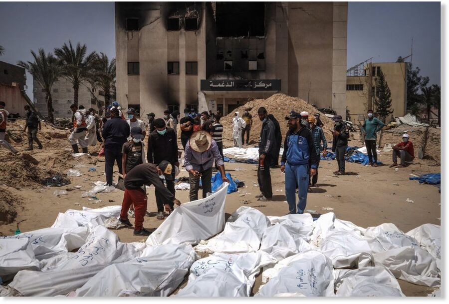 gaza mass grave