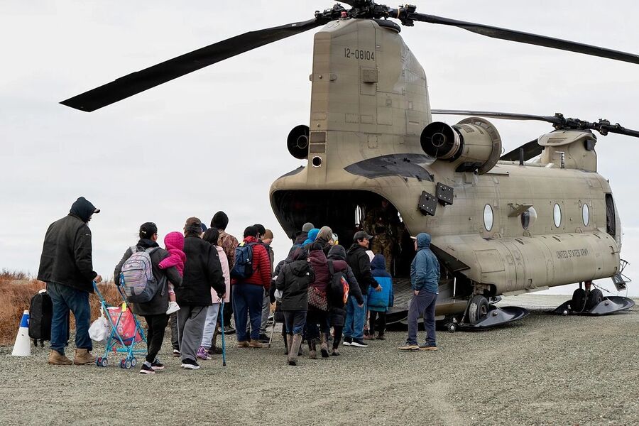 alaska evacuation flooding national guard