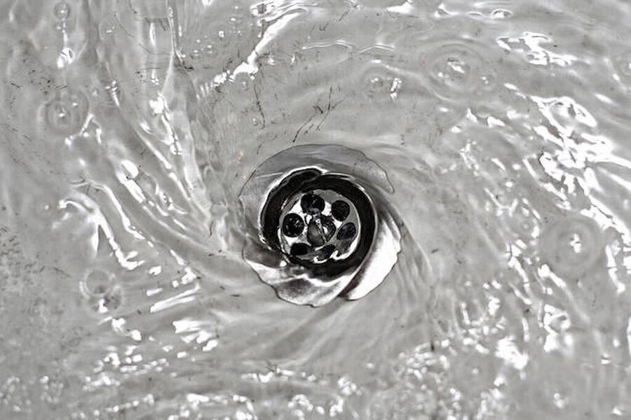 water drain sink