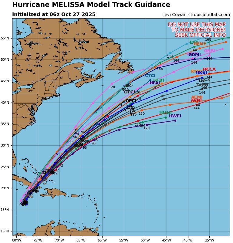 Click to enlarge Hurricane Melissa 2025