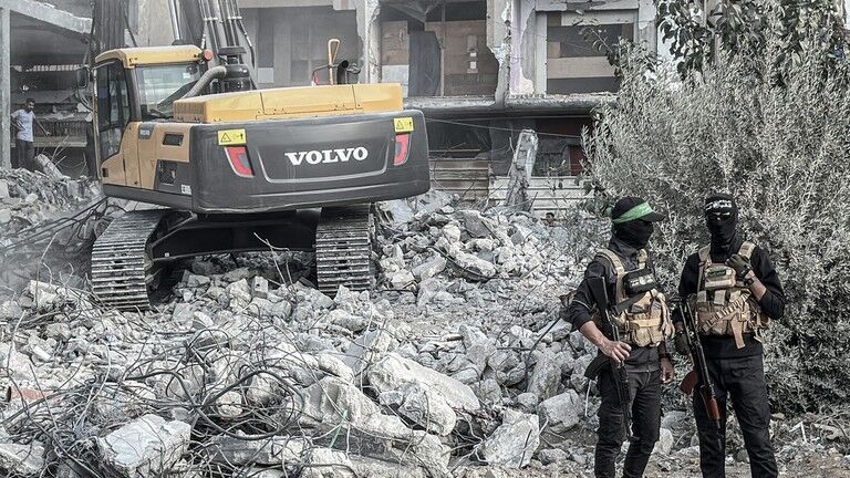 Hamas fighters in Gaza City