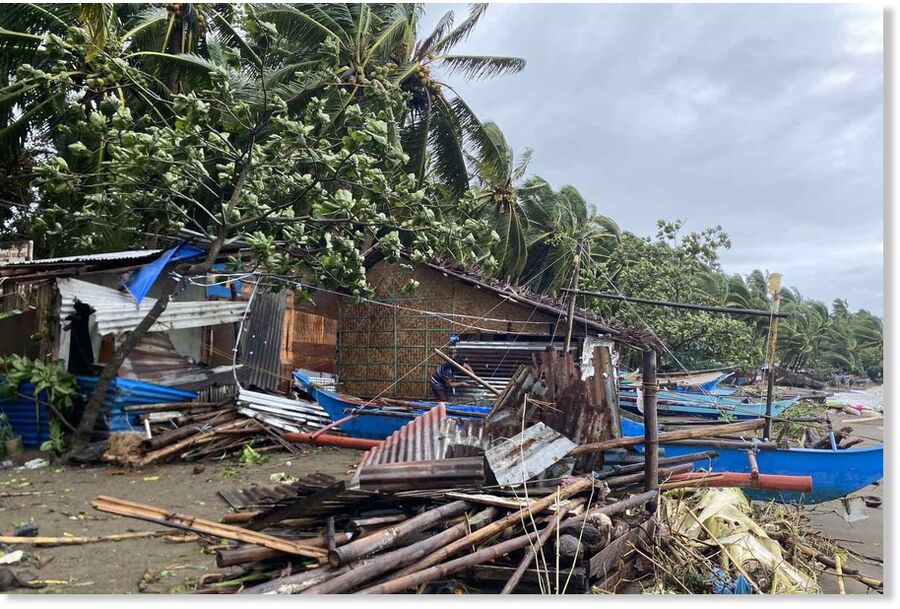 Click to enlarge The damage caused by Typhoon Tino in Negros Occidental, November 4, 2025.