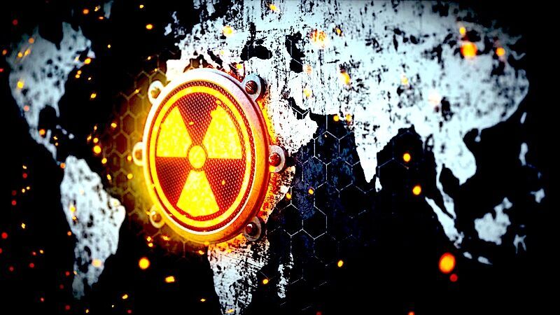 Nuke sign on map