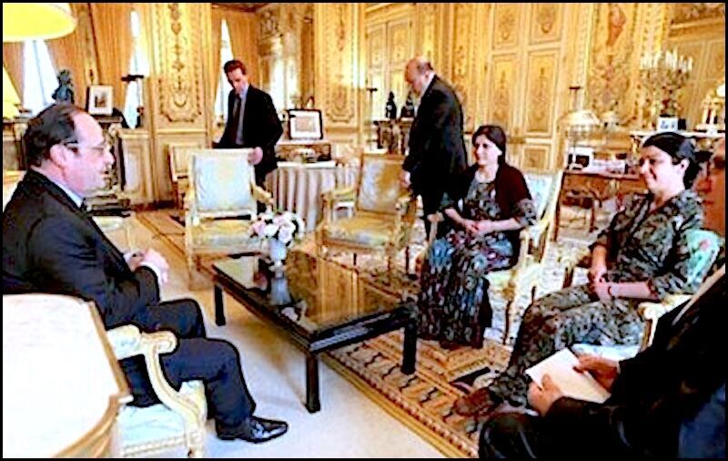 Hollande and guests