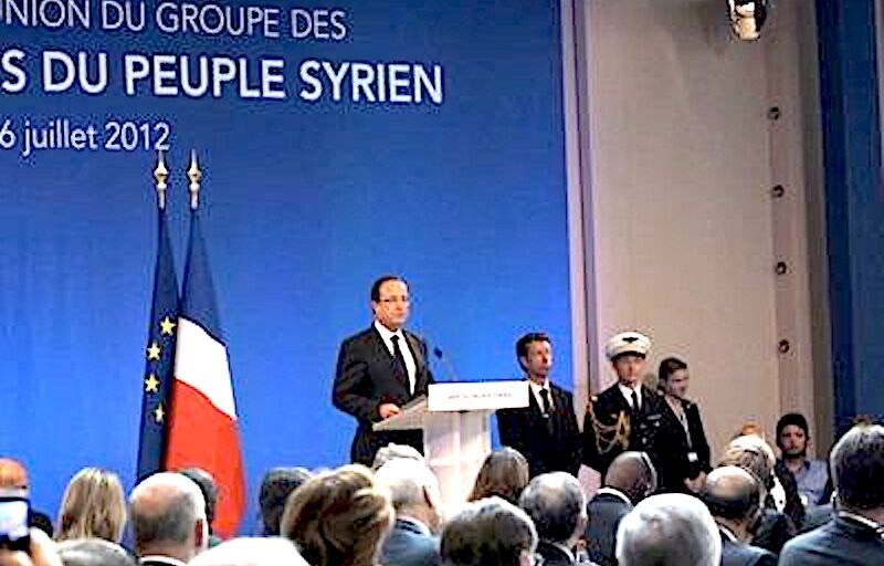 Hollande podium