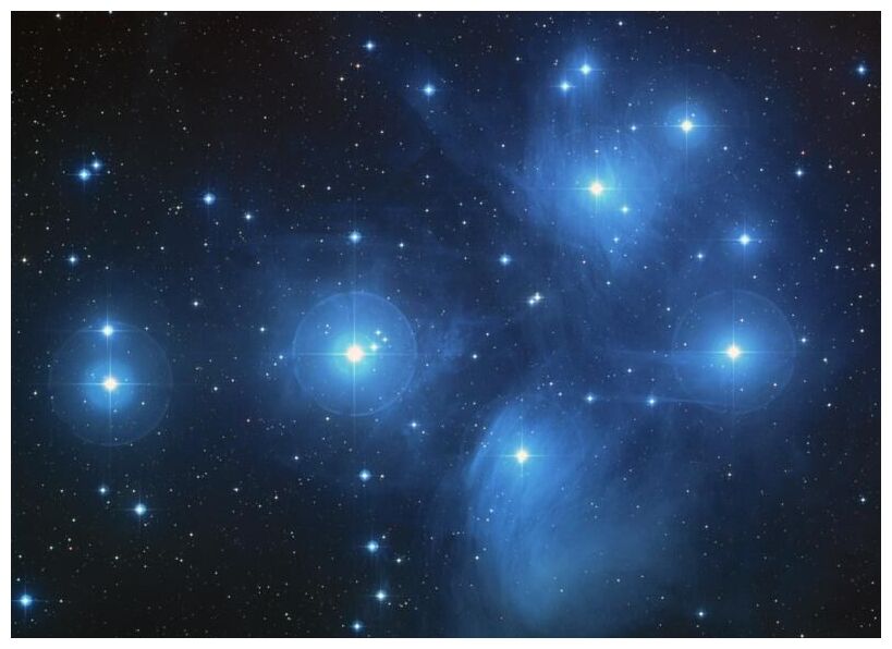 The Pleiades open star cluster