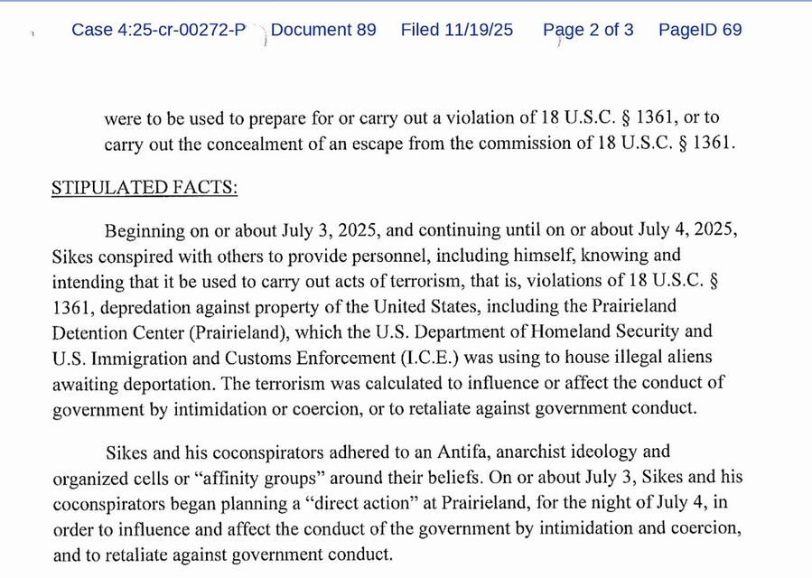 Click to enlarge antifa convictions texas terrorism stated facts
