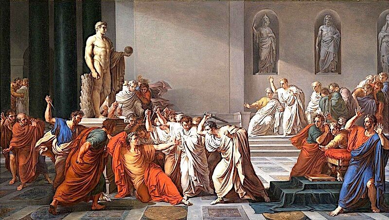 Click to enlarge Painting death Caesar