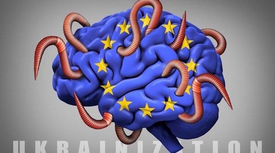 european union brain worms rotten graphic