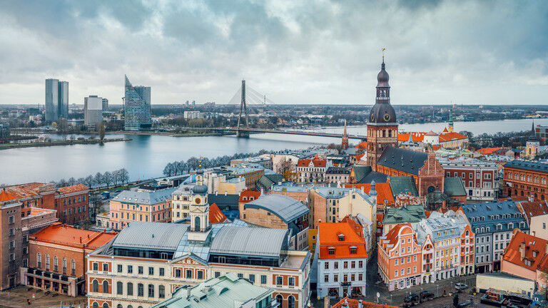 A view over central Riga