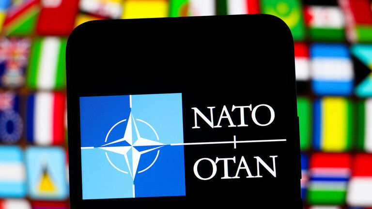 NATO logo on cell phone