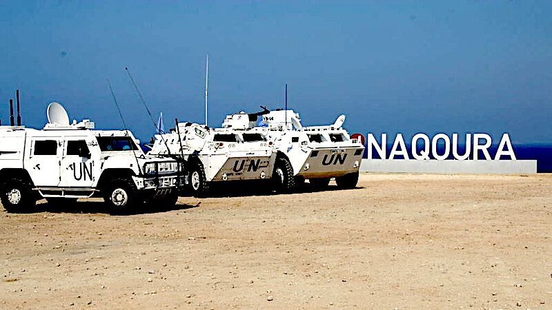 Naqoura UN vehicles