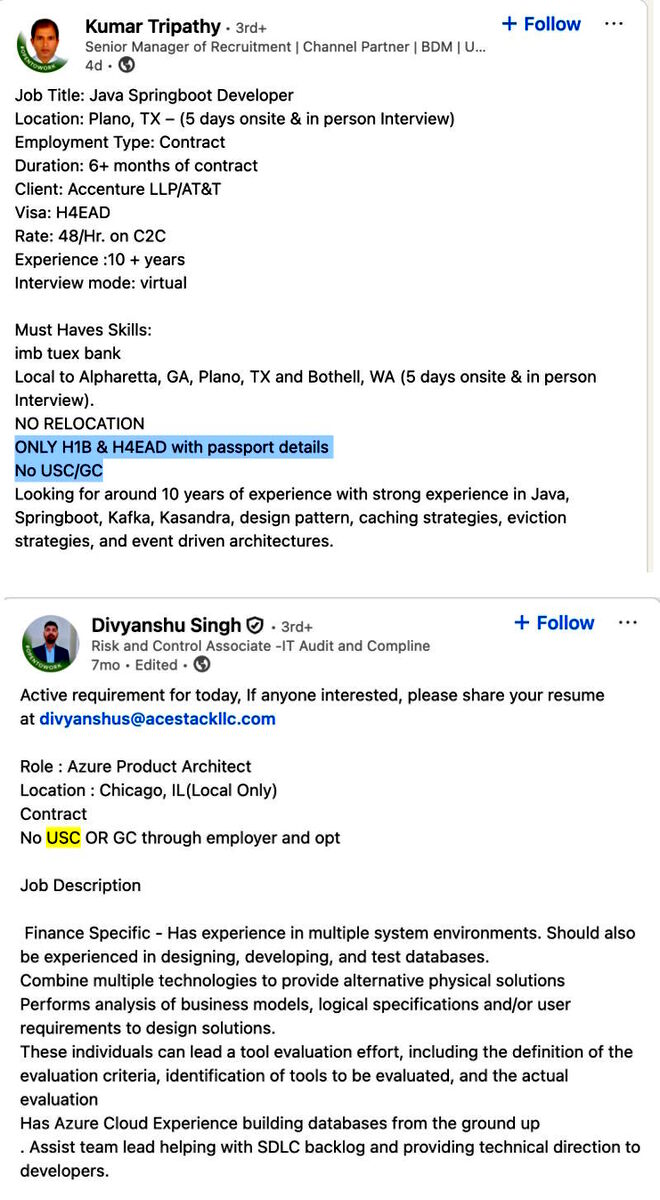 Click to enlarge lancesoft exclude us workers foreign work visasa