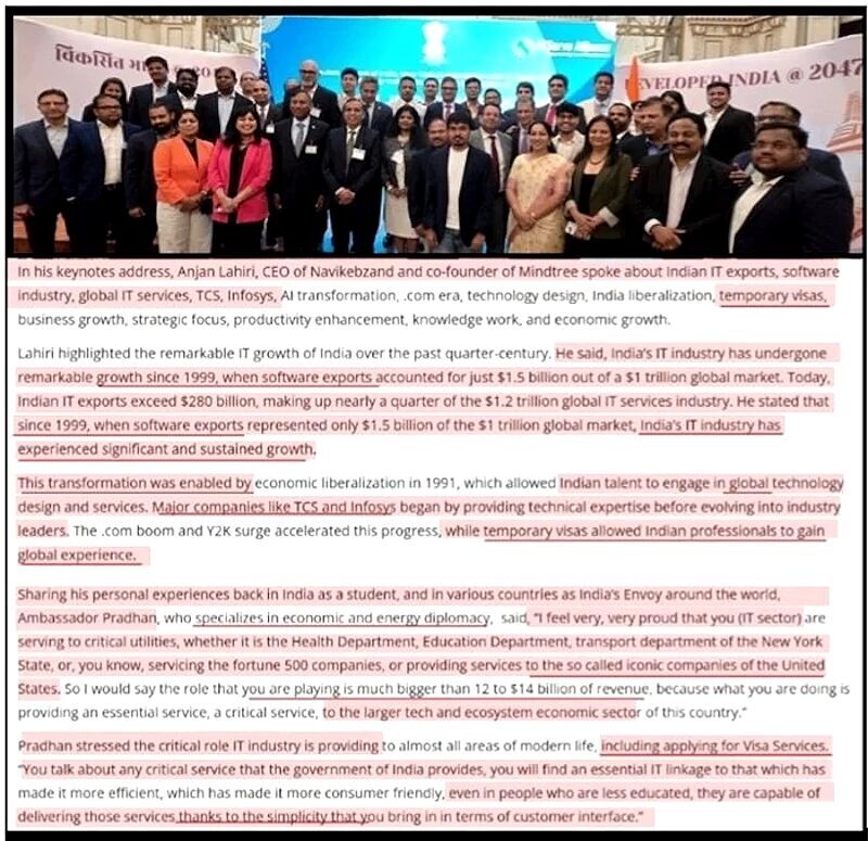 Click to enlarge ITserve lobby India counsel foreign workers pipeline