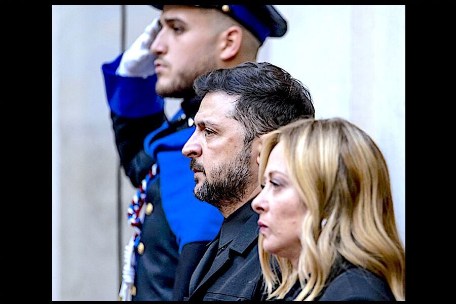 Click to enlarge Zelensky Meloni