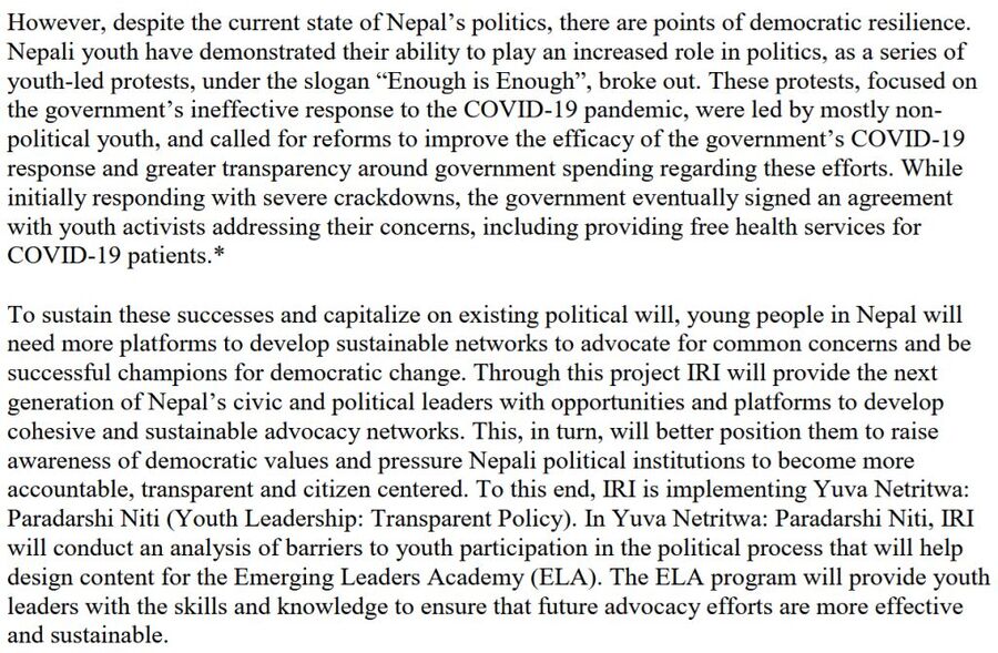Nepal and NED leaks