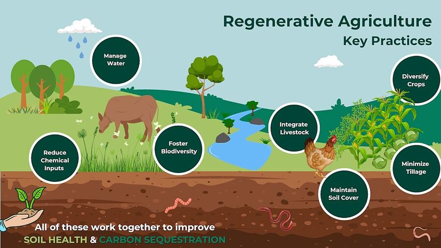 Click to enlarge regenerative farm practice principles