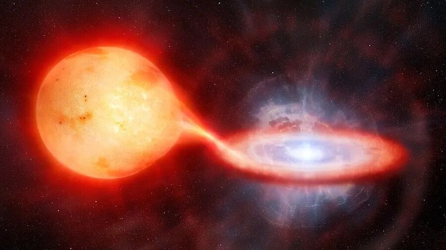 double star nova illustration