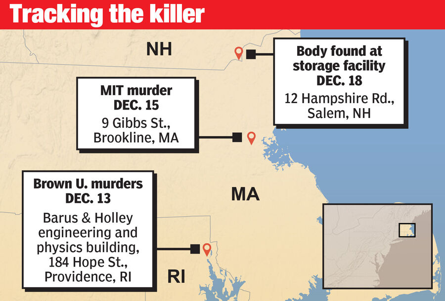 Click to enlarge timeline murders brown university mit professor