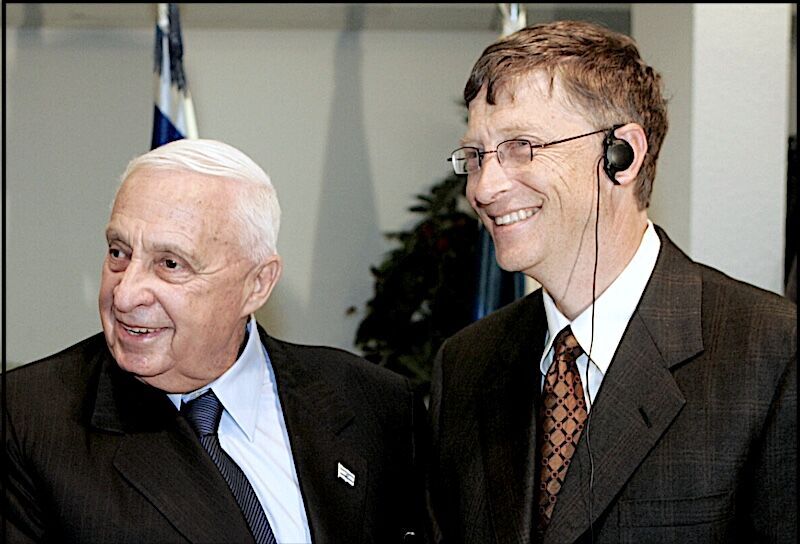 Click to enlarge Ariel Sharon BillGates