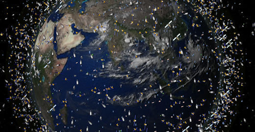 Satellites in earth's orbit