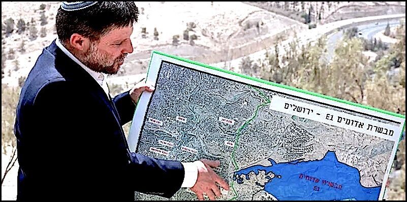 Click to enlarge Bezalel Smotrich map