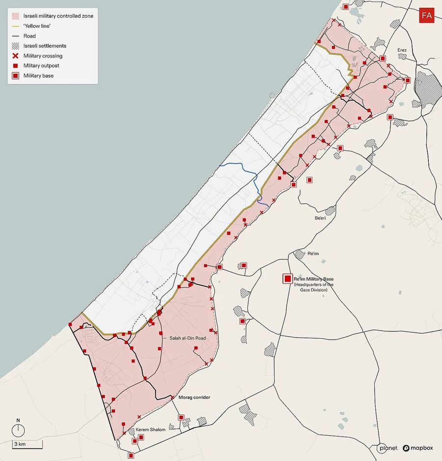 Click to enlarge israel gaza occupied checkpoints
