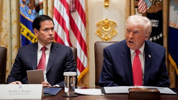 Click to enlarge Secretary of State Marco Rubio and President Donald Trump