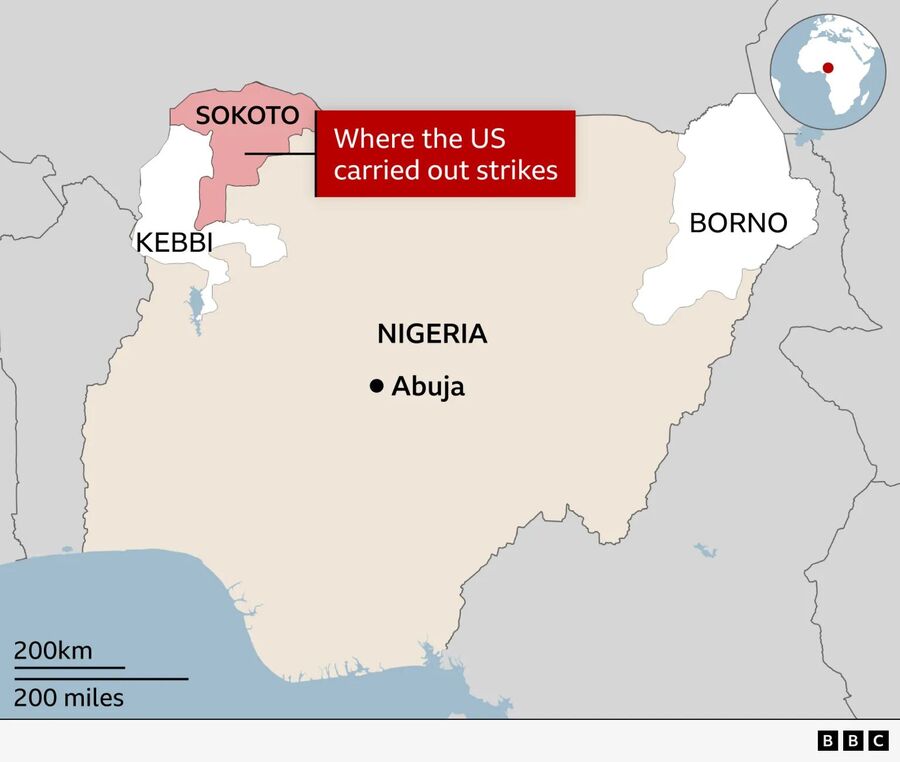 Click to enlarge Map of Nigeria