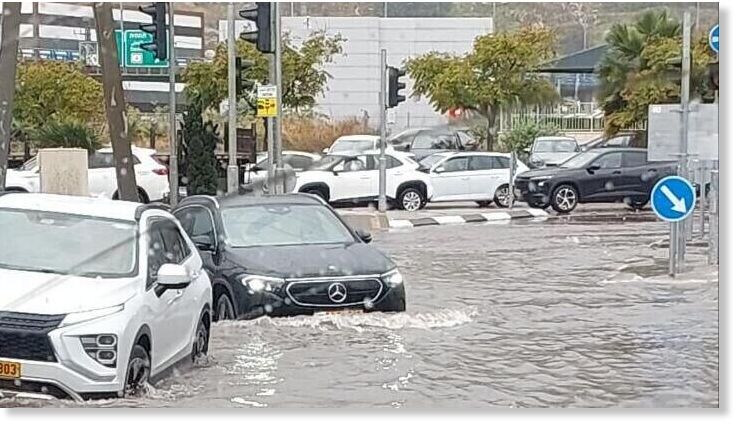 Heavy flooding in Haifa