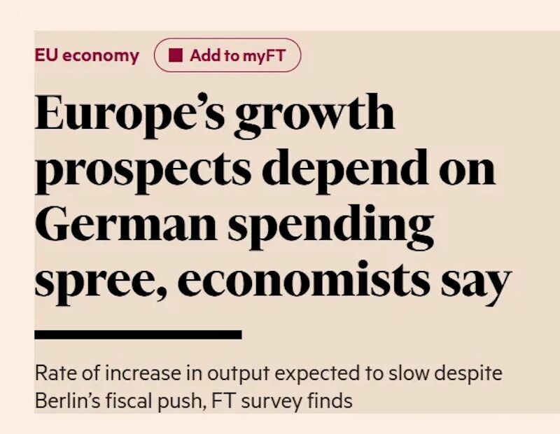 Click to enlarge financial times economic growth depend germany