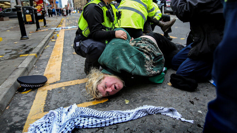 FILE PHOTO. A Palestine Action activist