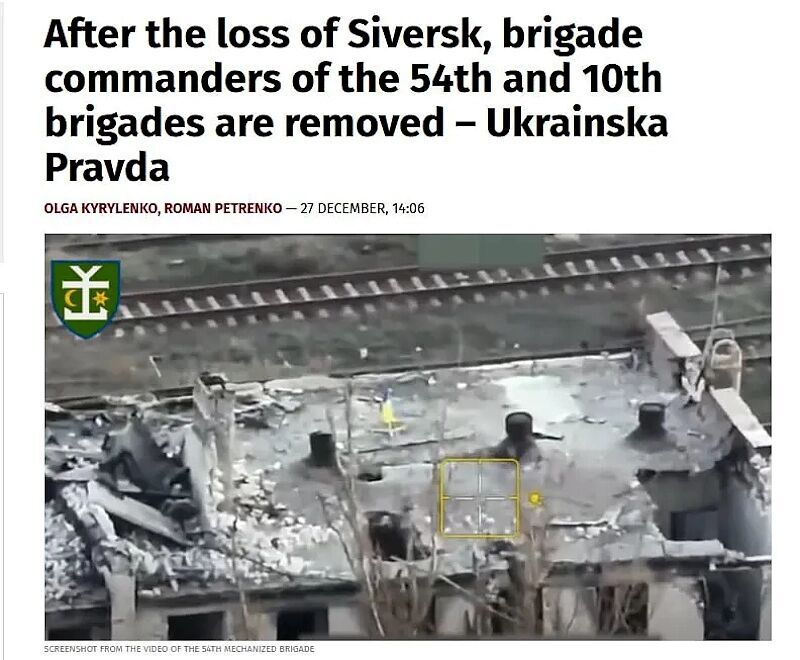 Click to enlarge news ukraine lose siversk