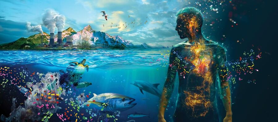 microplastic illustration