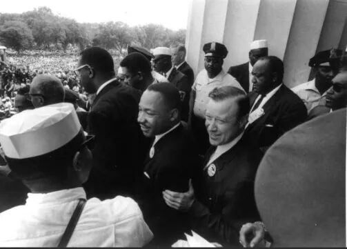 Click to enlarge Dr. Martin Luther King and Walter Reuther