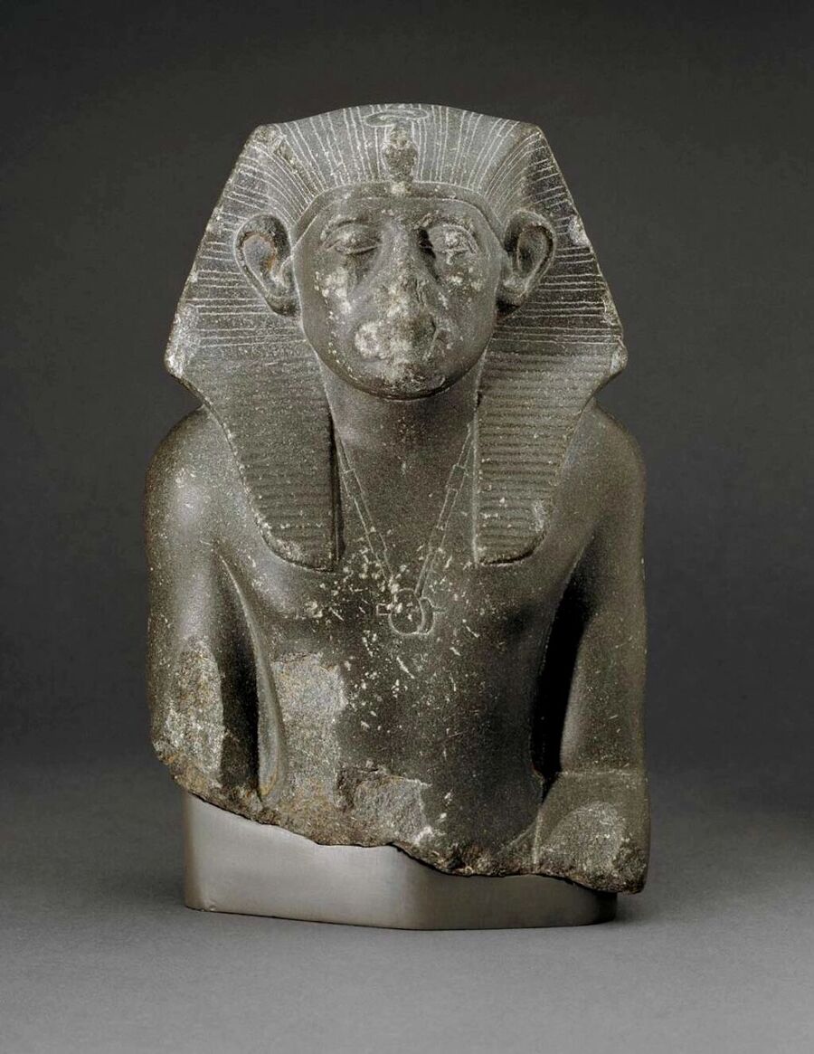 Statue of Senusret III, Middle Kingdom Egyptian, c. 1874-1855 BCE.
