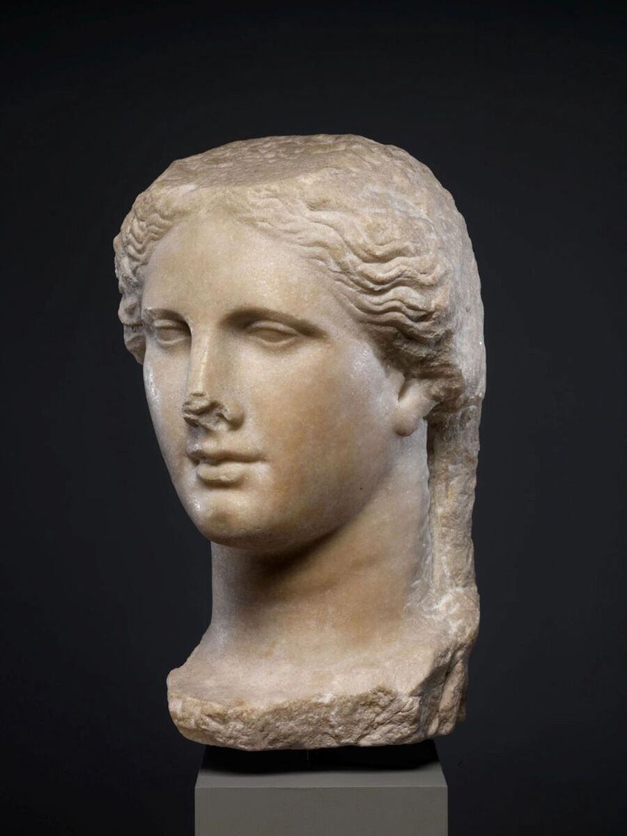 possibly Arsinoe I, Ptolemy II's wife, Hellenistic-Ptolemaic-Egyptian, c. 270-250 BCE.