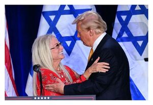 Click to enlarge Miriam Adelson with DJT