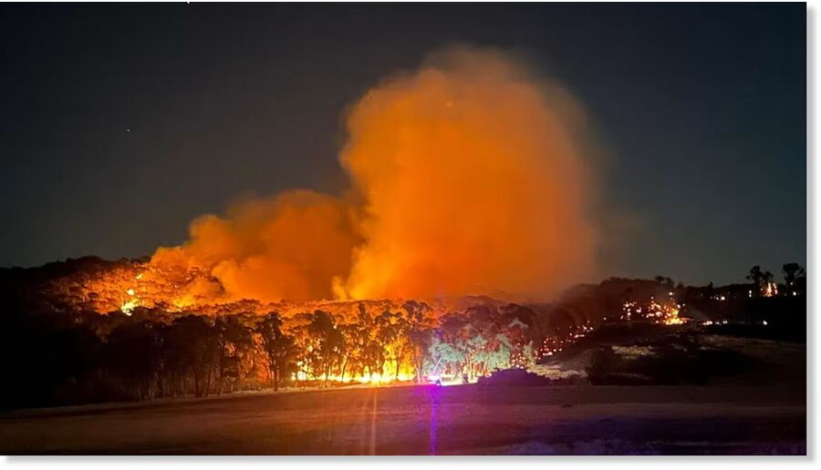 Australia’s firefighters have been grappling with blazes in several areas of Victoria
