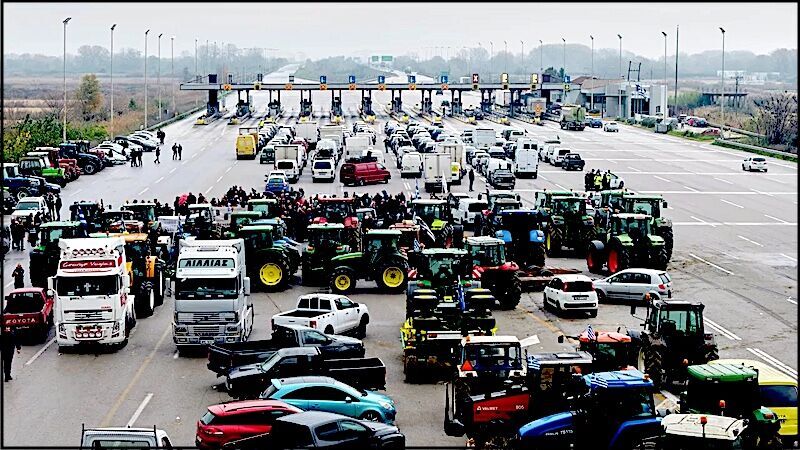 Greek Farmer protest