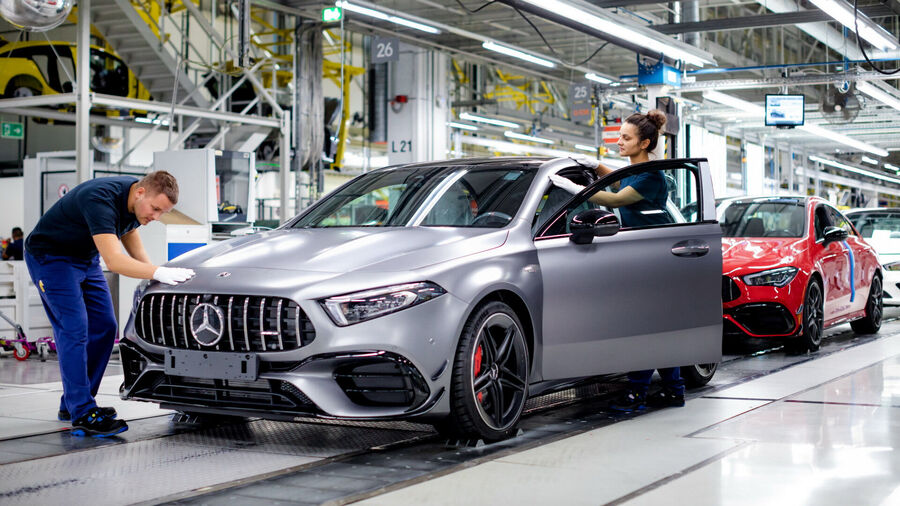 Mercedes plant in Kecskemét, Central Hungary.