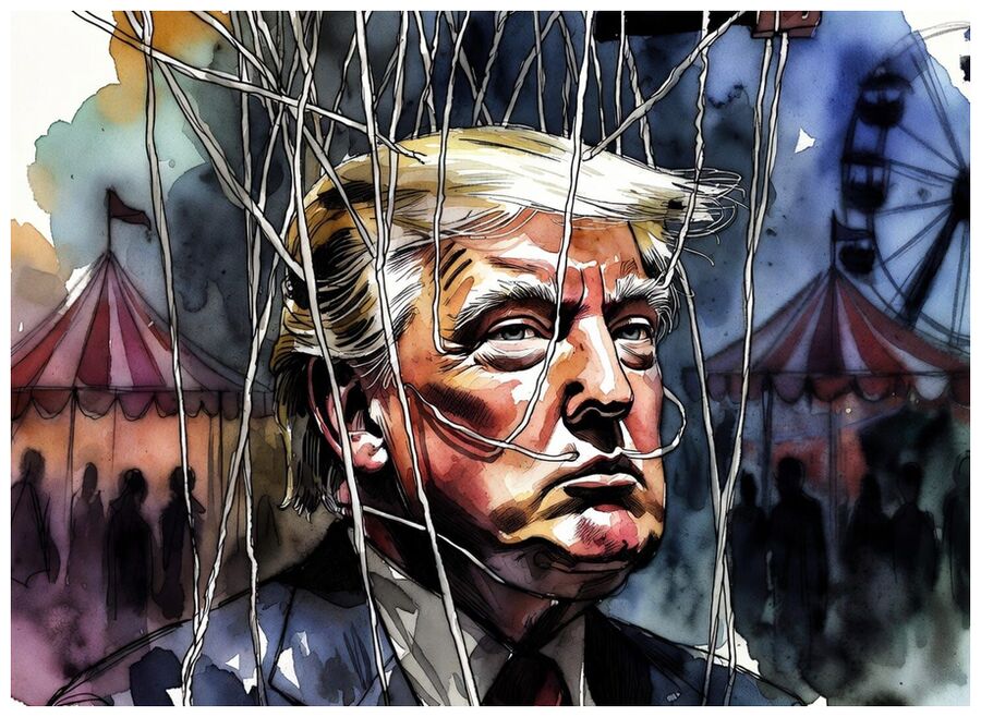 Click to enlarge DJT Entangled