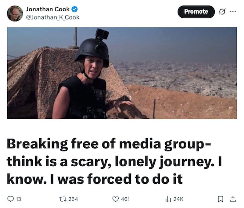 Click to enlarge jonathan cook tweet media self censorship