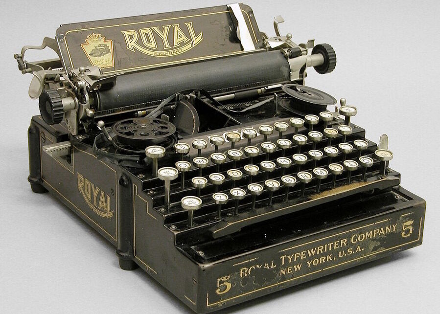 Click to enlarge manual typewriter