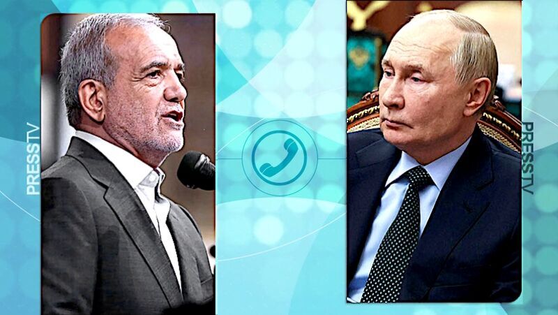Click to enlarge Pezeshkian Putin