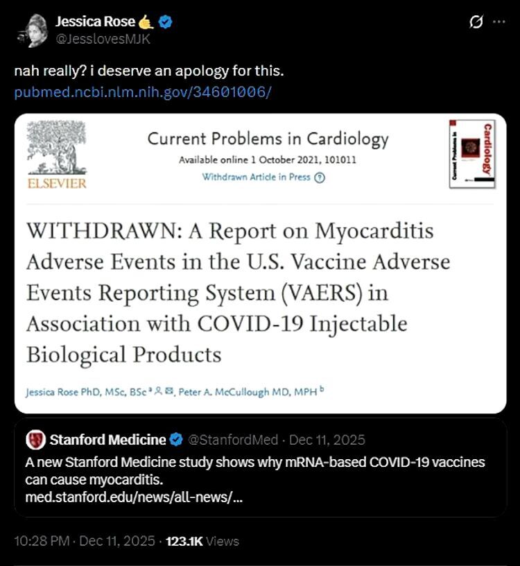 Click to enlarge jessica rose tweet covid research